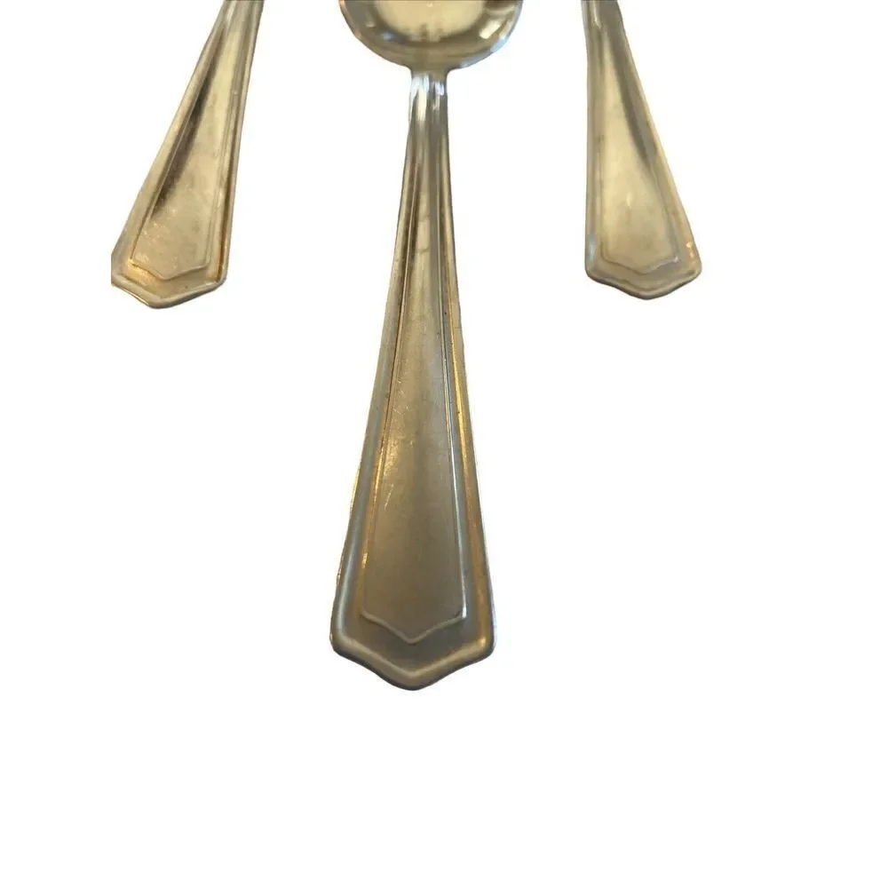 Set of 4 SILCO Stainless 6” Spoon by International Silver INS57 USA- 18-8